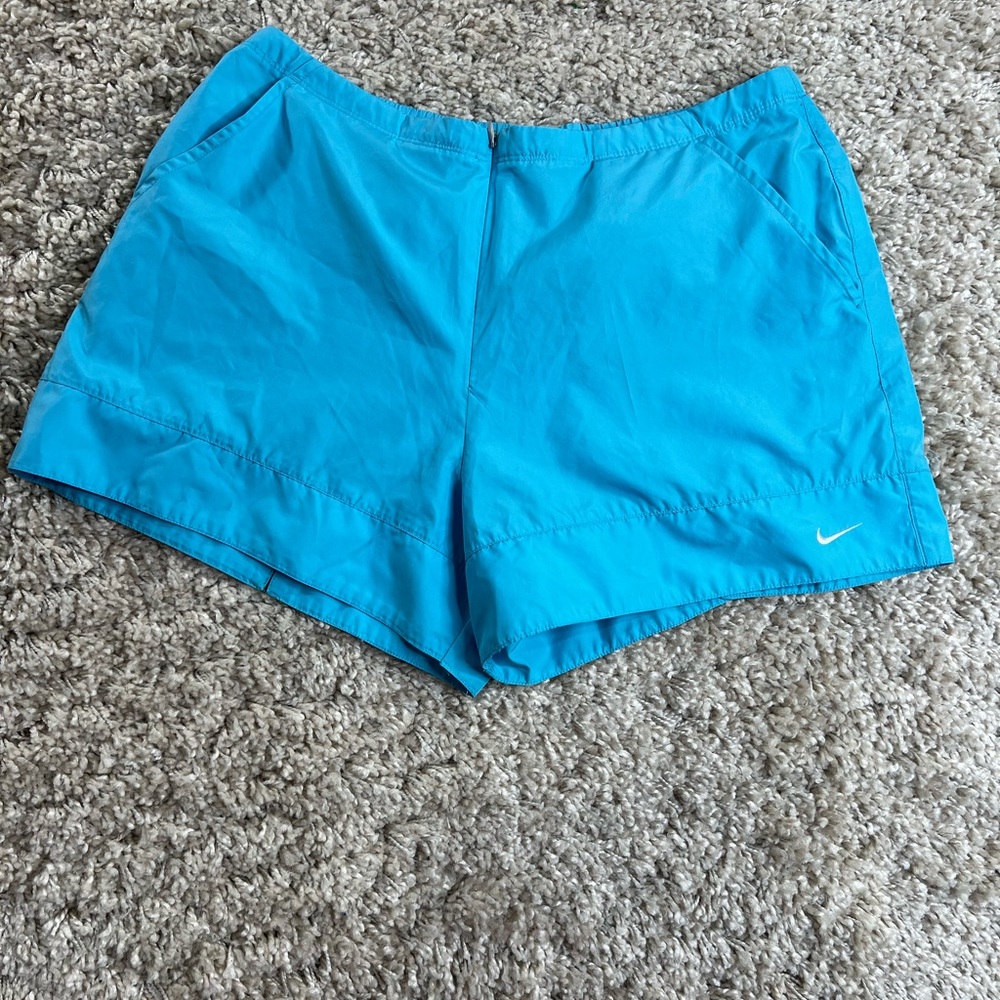 Vintage Nike Women's Athletic Turquoise Shorts